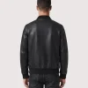 Men’s Black Bomber Leather Jacket