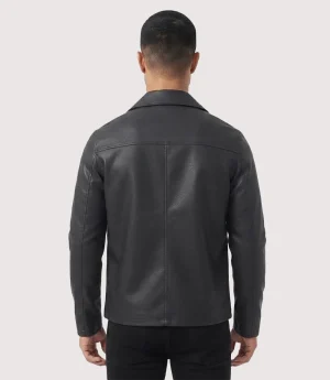Glamswear Men's Black Classic Leather Jacket